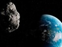 Rappresentazione artistica di un asteroide vicino alla Terra (fonte: Sebastian Kaulitzki/Science Photo Library/Corbis, public domain, da Wikipedia) (ANSA)