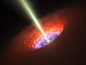 Rappresentazione artistica di un'esplosione cosmica (fonte: ESO/L. Calçada) (ANSA)