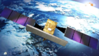 Rappresentazione artistica di un satellite della cstellazione Cosmo SkyMed (fonte: ASI TV) (ANSA)