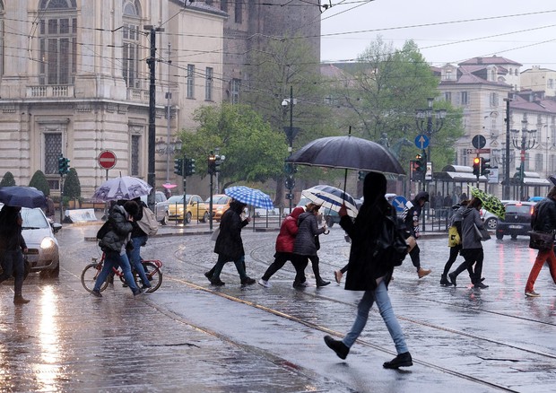 Pioggia a Torino © ANSA