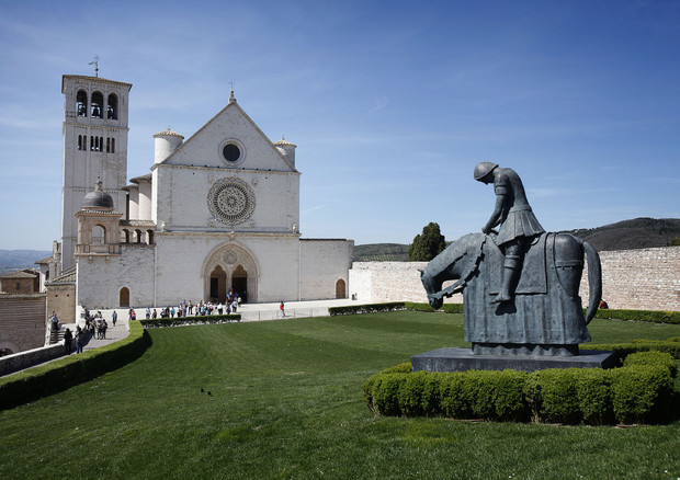 Veduta esterna del Sacro Convento di S. Francesco ad Assisi © ANSA 