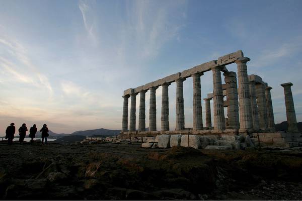 Sunset at the temple of Poseidon, Athens [ARCHIVE MATERIAL 20080220 ]