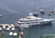 Superyacht fa manovra a Portofino, investe barche ormeggiate © ANSA