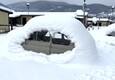 Maltempo, Norcia: le casette dei terremotati sommerse dalla neve © ANSA