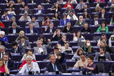 European Parliament session in Strasbourg (ANSA)