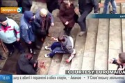 Ucraina: video choc, percosse a feriti