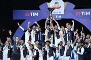 Juventus soccer tealm celebrate