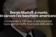 Bernie Madoff: e' morto in carcere l'ex banchiere americano