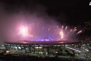 Fuochi d'artificio al Maracana' chiudono Olimpiadi (ANSA)