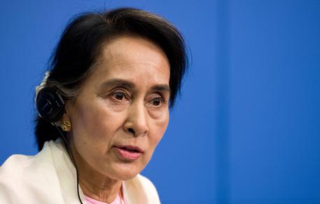 Aung San Suu Kyi in visita in Germania © EPA