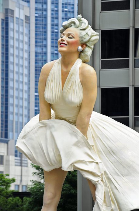 Una statua di Marilyn Monroe a Chicago © ANSA 