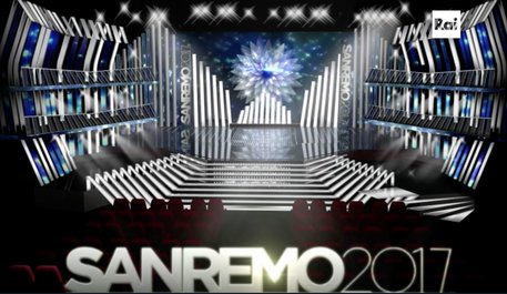 La scenografia del Festival di Sanremo 2017 © Ansa