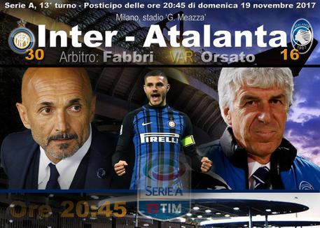 Serie A, Inter-Atalanta domenica sera © ANSA
