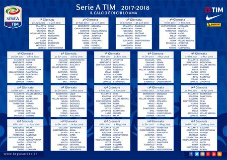 Calcio: Serie A, calendario 2017-2018 © ANSA