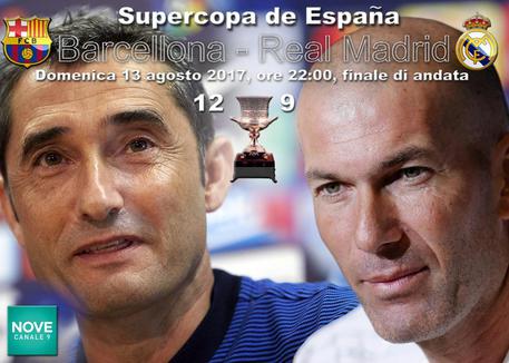 Supercoppa spagnola, andata: Barcellona-Real Madrid © ANSA