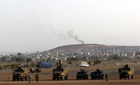 Attacchi dell'artiglieria turca contro l'enclave curda di Afrin, in Siria © ANSA