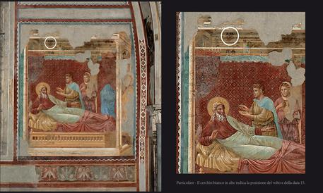 dossier Giotto Assisi - foto dello studioso Luciano Buso © ANSA