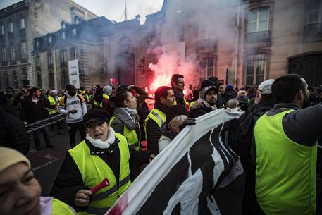 Protesta dei gilet gialli in Francia © EPA