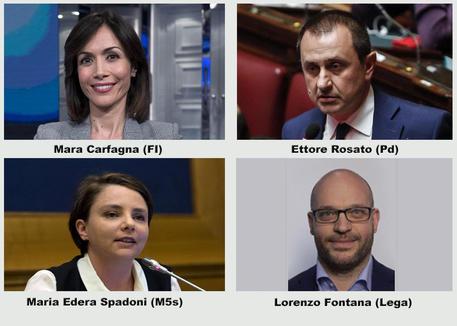I 4 vicepresidenti a Montecitorio © ANSA