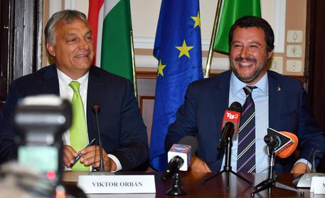 Viktor Orban e Matteo Salvini (archivio) © ANSA