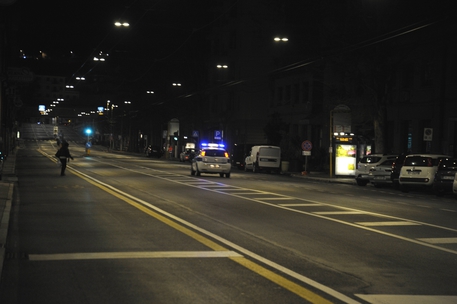 Bomba Ancona: evacuazione quartiere Archi, ore 05:30 del 20 gennaio 2019 © ANSA