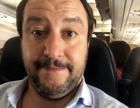 Una foto tratta dal profilo twitter di Matteo Salvini © ANSA