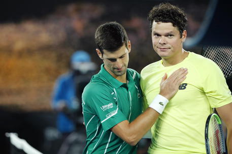 Djokovic e Raonic agli Australian Open © EPA