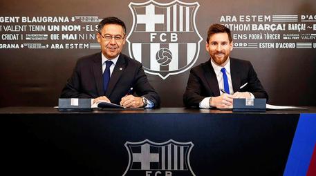 Bartomeu e Messi © ANSA 