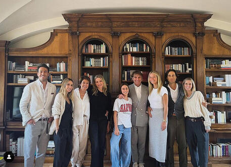 Gwynet Paltrow e Cameron Diaz ospiti di Brunello Cucinelli a Solomeo © ANSA