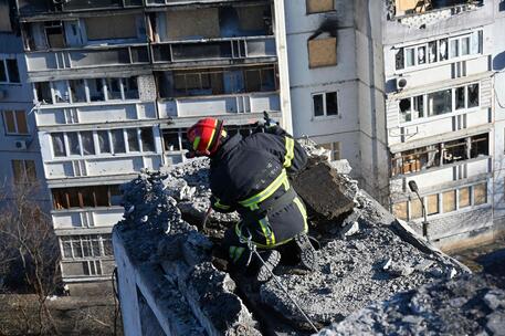 Edificio distrutto a Kharkiv © AFP