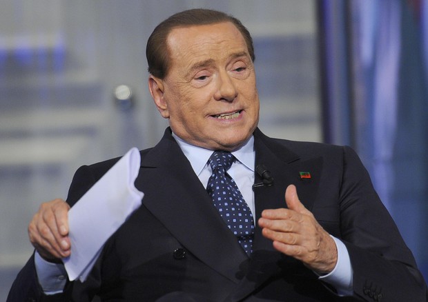 Berlusconi ieri a 'Porta a Porta' © ANSA
