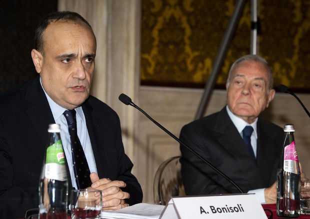 Il ministro dei Beni Culturali, Alberto Bonisoli e il presidente dell'Associazione Civita, Gianni Letta © ANSA
