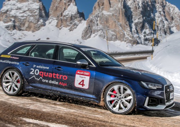 Audi RS 4 grande protagonista alla 20Quattro Ore delle Alpi © Audi Italia Press