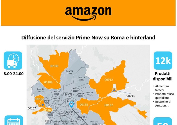 E-commerce: Amazon amplia a Roma selezione prodotti © ANSA