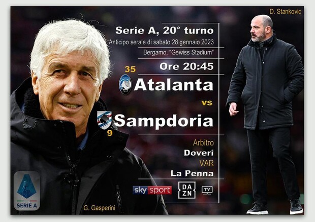 Serie A, Atalanta-Sampdoria (ANSA)