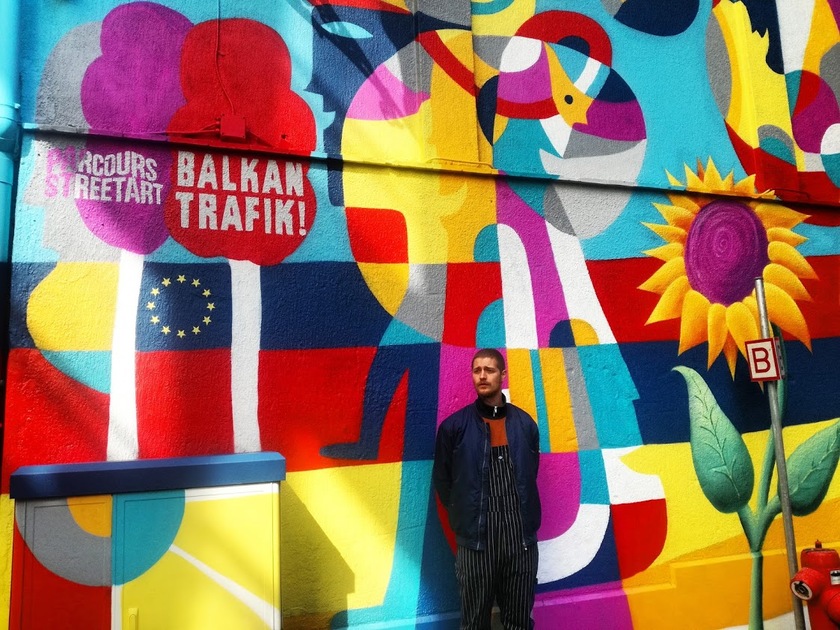 Murales Balcani Bruxelles, l 'artista bosniaco Rikardo Druškić - RIPRODUZIONE RISERVATA