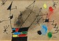 L'opera Composizione di Joan Mirò con una dedica sul verso al collega giapponese Isami Hishida © Ansa