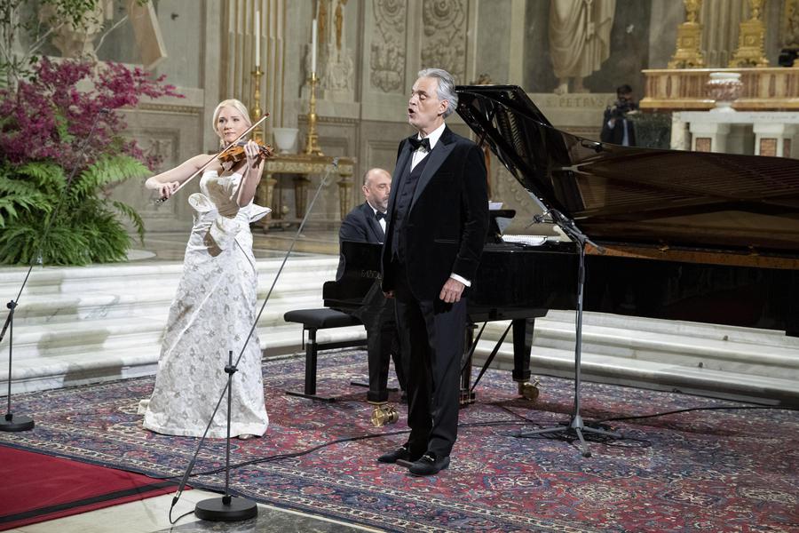 Il concerto di Andrea Bocelli (Foto QUIRINALE) © Ansa