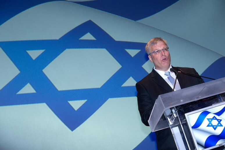 L 'ambasciatore Naor Gilon durante le celebrazioni per l 'anniversario dell 'indipendenza di Israele a Roma -     RIPRODUZIONE RISERVATA
