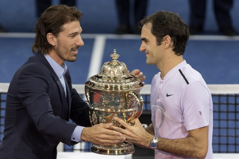 Federer vince a Basilea,  'ottava ' vittoria in casa © ANSA/AP