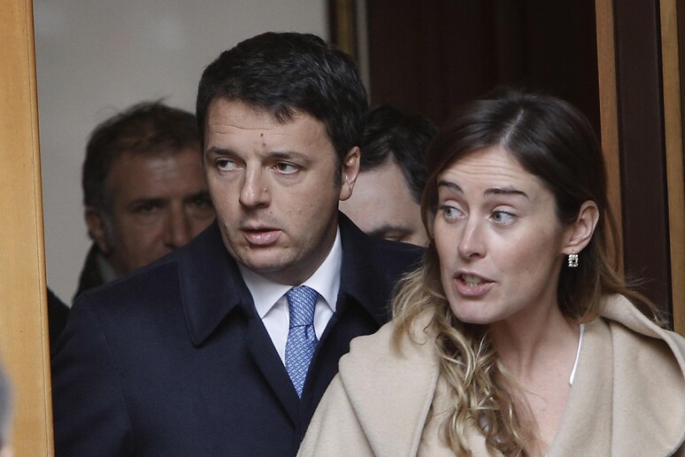 Matteo Renzi e Maria Elena Boschi - RIPRODUZIONE RISERVATA