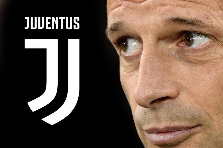 Juventus, il nuovo logo e mister Allegri - RIPRODUZIONE RISERVATA
