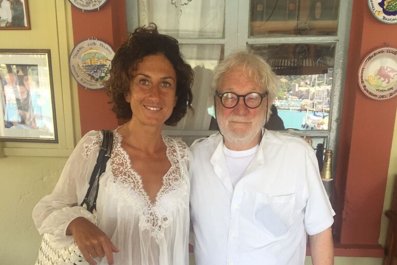 Agnese Renzi con lo chef Iseo all 'isola di Palmaria - RIPRODUZIONE RISERVATA