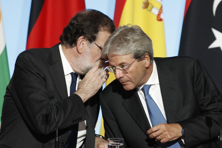 Mariano Rajoy e Paolo Gentiloni (archivio) © ANSA/EPA