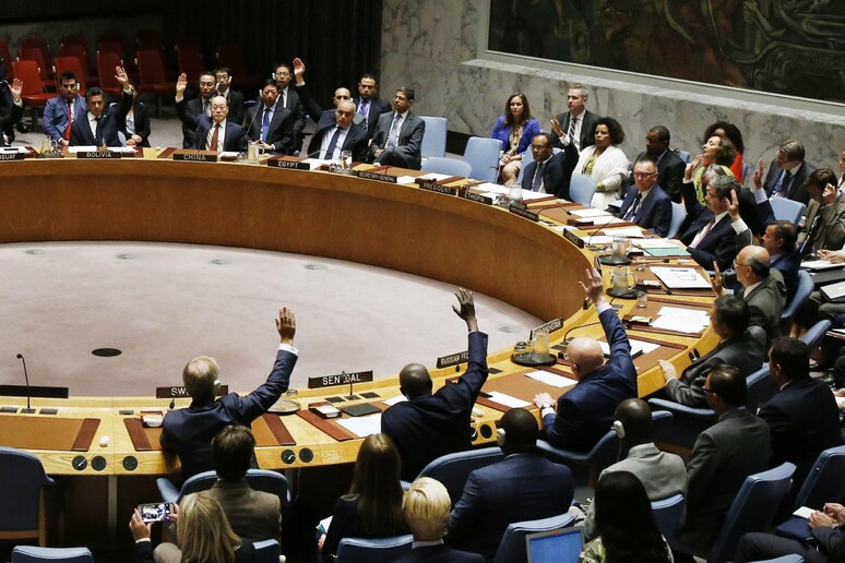 Una seduta del Consiglio di sicurezza dell 'Onu © ANSA/AP