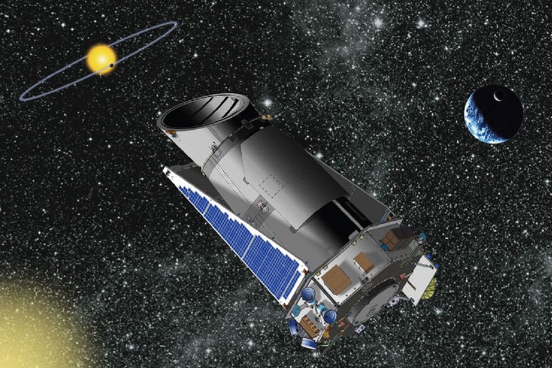 Rappresentazione artistica del telescopio Kepler della Nasa (fonte: Nasa) - RIPRODUZIONE RISERVATA