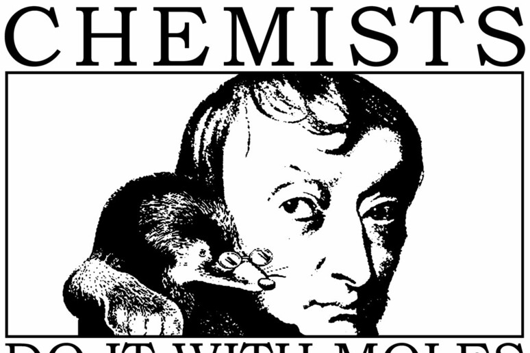 Ritratto di Avogadro. La mole è rappresentata come una talpa, per un gioco di parole dal termine inglese  'mole ' (fonte: moleofproduction, Flickr) - RIPRODUZIONE RISERVATA