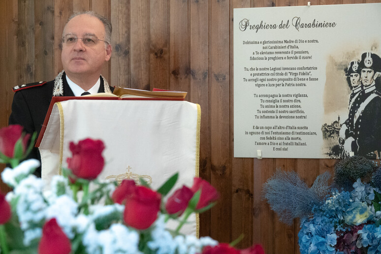 La cerimonia della Virgo Fidelis a Bologna - RIPRODUZIONE RISERVATA
