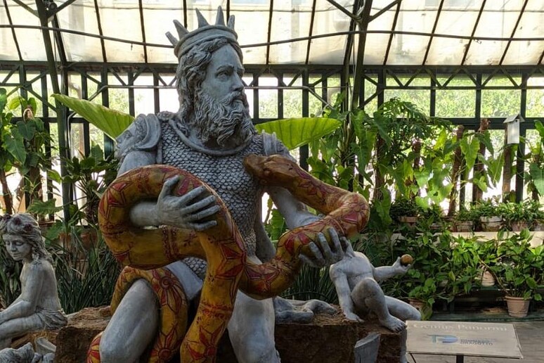 Una nuova statua del  'Genio ' di Palermo all 'Orto Botanico - RIPRODUZIONE RISERVATA