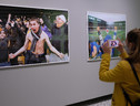 Alcune opere in esposizione in occasione della Mostra Martin Parr we love sports (ANSA)